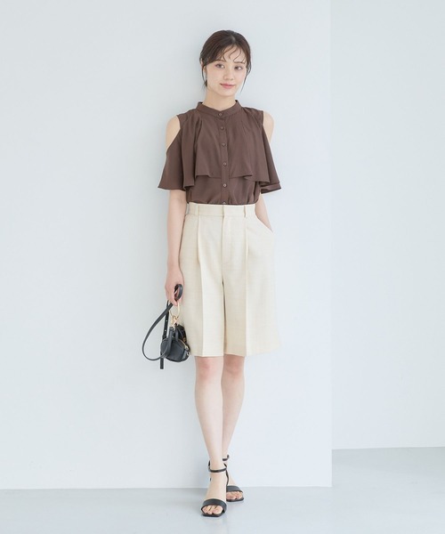 Andemiu ブラウス シャツ 2WAYスリットブラウス577729