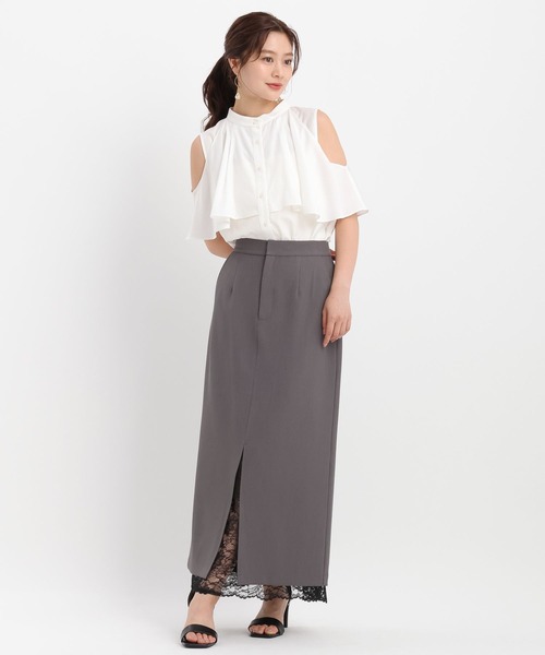 Andemiu ブラウス シャツ 2WAYスリットブラウス577729