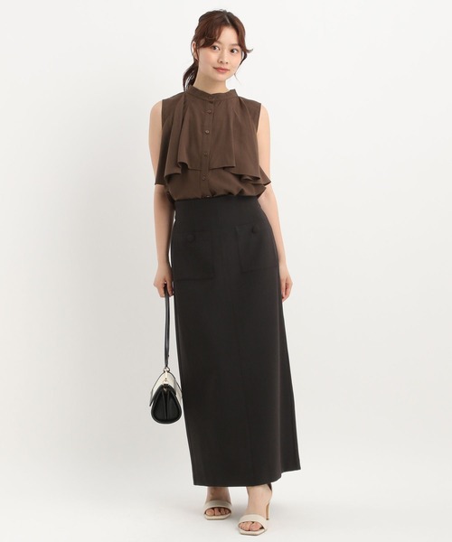 ブラウス シャツ 2WAYスリットブラウス577729 レディース Andemiu ブラウス シャツ 2WAYスリットブラウス577729