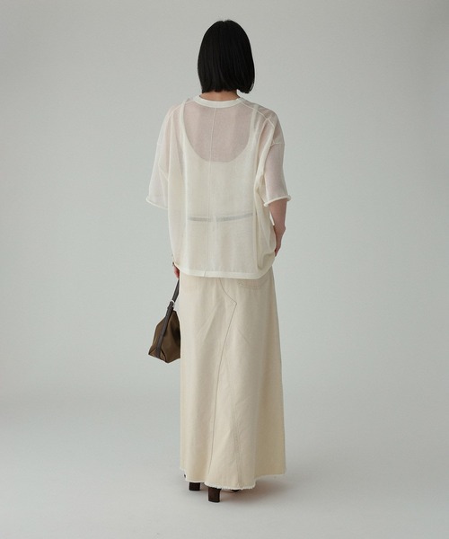 BABYLONE（バビロン） tシャツ シアー半袖プルオーバー レディース