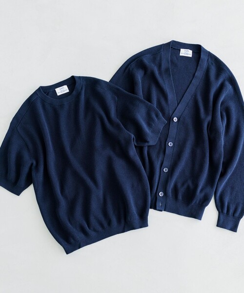 SHIPS（シップス） カーディガン SHIPS: 奥山メリヤス Vネック