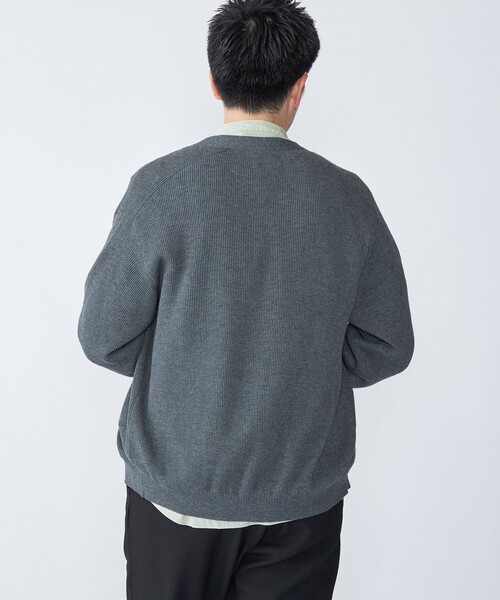 SHIPS（シップス） カーディガン SHIPS: 奥山メリヤス Vネック