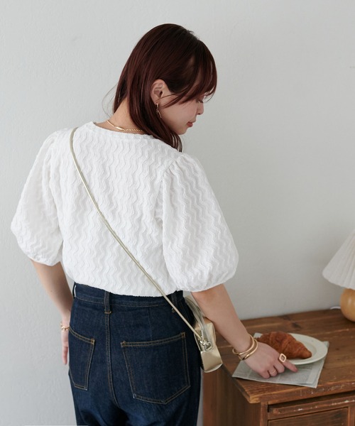 「DISCOAT」 半袖カットソー MEDIUM ホワイト レディース