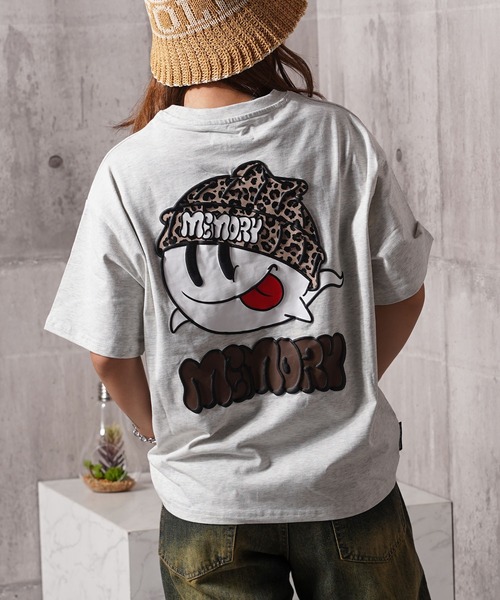 MEMORY tシャツ 「MEMORY」ヒョウ柄 オバケ S/S Tシャツ