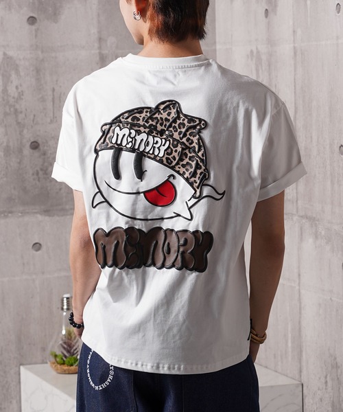 MEMORY tシャツ 「MEMORY」ヒョウ柄 オバケ S/S Tシャツ