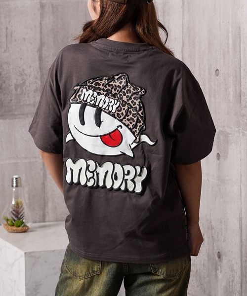 MEMORY tシャツ 「MEMORY」ヒョウ柄 オバケ S/S Tシャツ / Leopard