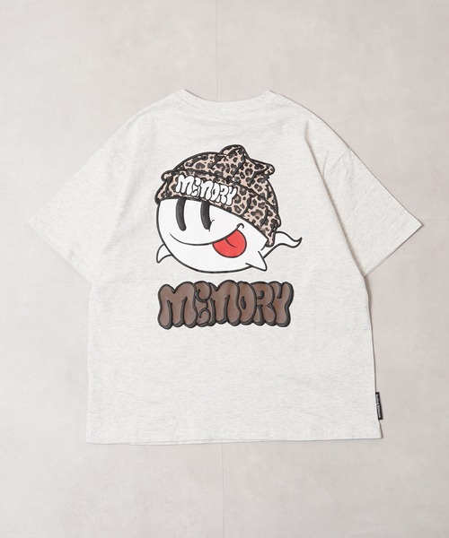 MEMORY tシャツ 「MEMORY」ヒョウ柄 オバケ S/S Tシャツ / Leopard