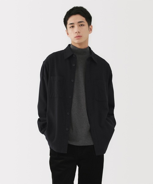 無印良品（MUJI） コート ジャケット 紳士 両面起毛フランネルシャツ