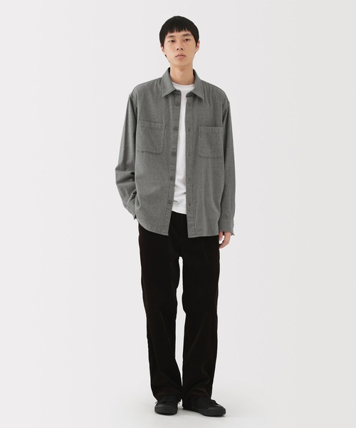 無印良品（MUJI） コート ジャケット 紳士 両面起毛フランネルシャツ