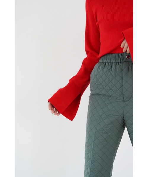 「LA PEAU DE GEM」 タートルネックニット FREE レッド レディース_画像7