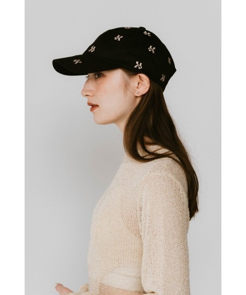 帽子 knuthmarf / logo cap /black Knuth Marf - K logo cap / Kロゴキャップ (ブラック) / 25SS