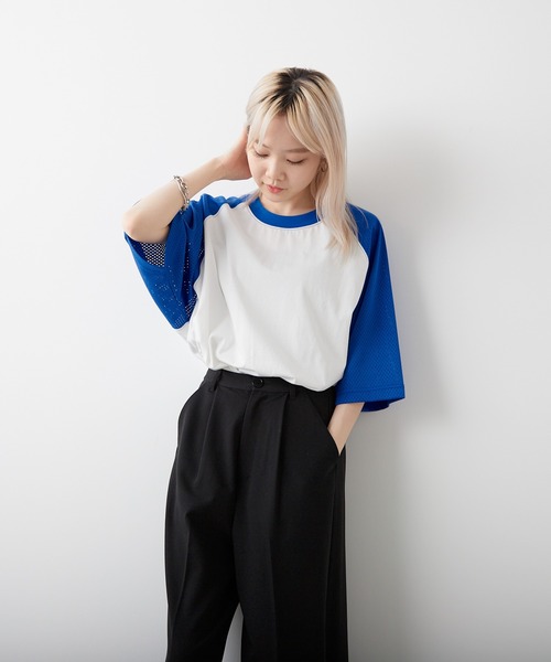 「WHIMSIC」 半袖Tシャツ FREE ホワイト系その他 メンズ_画像6