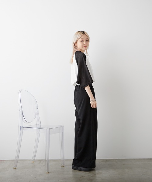 「WHIMSIC」 半袖Tシャツ FREE ホワイト系その他 メンズ_画像9