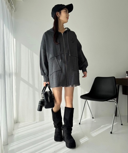 one after another NICE CLAUP パーカー ビッグシルエットパーカー