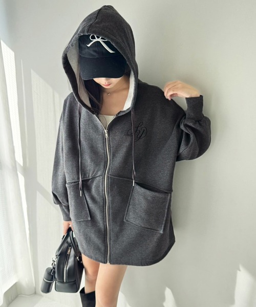 清春 ビッグシルエット ジップパーカー ビッグシルエットジップ