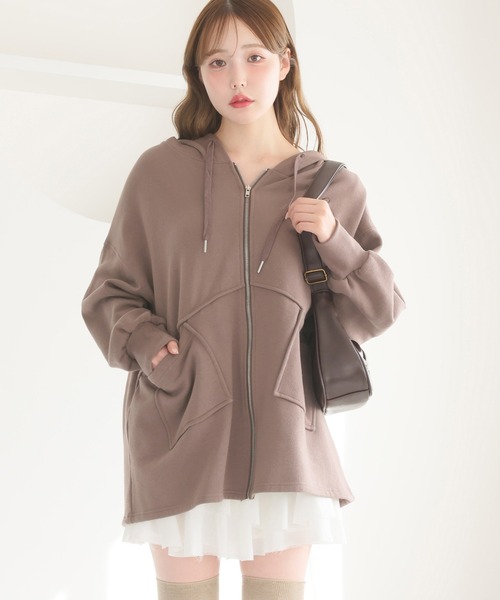 one after another NICE CLAUP パーカー ビッグシルエットパーカー