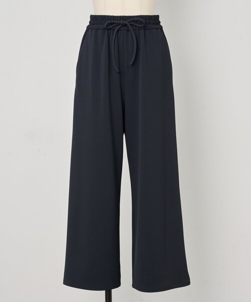 今季美品】ビアズリー ニットツイルドロストパンツ ブラック