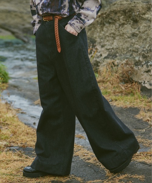 「Casper John」 デニムパンツ LARGE ブラック メンズ