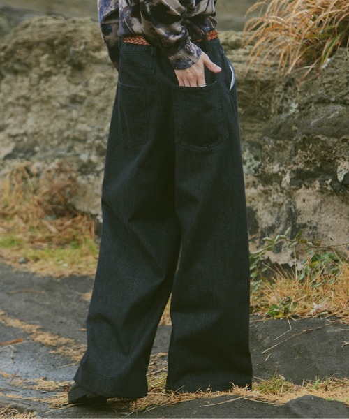 「Casper John」 デニムパンツ LARGE ブラック メンズ