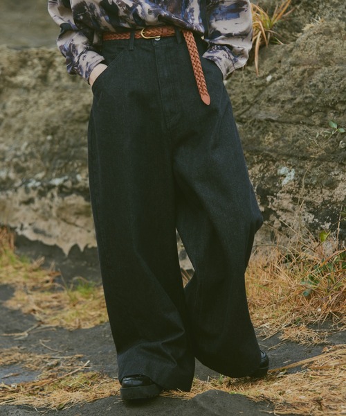 「Casper John」 デニムパンツ LARGE ブラック メンズ