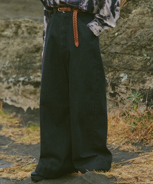「Casper John」 デニムパンツ LARGE ブラック メンズ