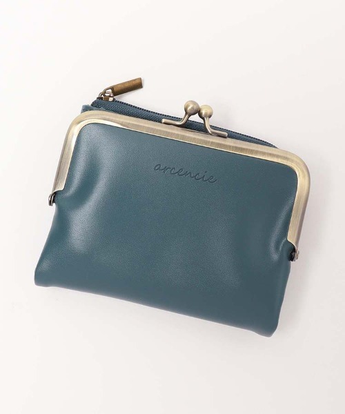 ①☆美品♪エピ ♪ガマ口♦︎折り財布♪ ブルーカラー Bleu Bleuet（ブルーブルーエ） 二つ折り 二つ折り財布 財布