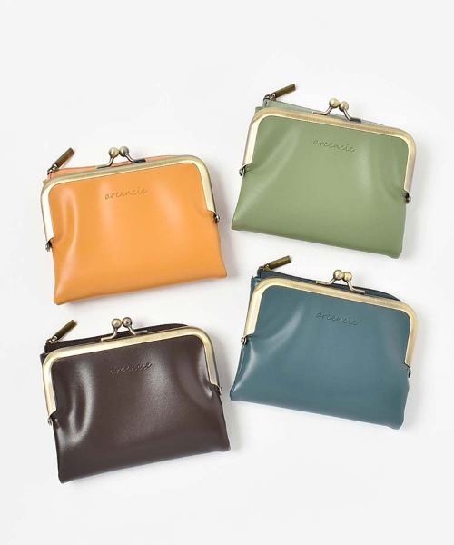 ①☆美品♪エピ ♪ガマ口♦︎折り財布♪ ブルーカラー Bleu Bleuet（ブルーブルーエ） 二つ折り 二つ折り財布 財布