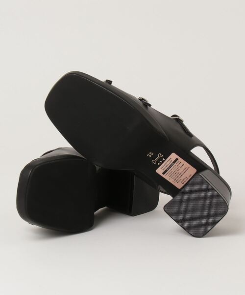 「Daniella&GEMMA」 ヒールサンダル 35 ブラック レディース_画像3