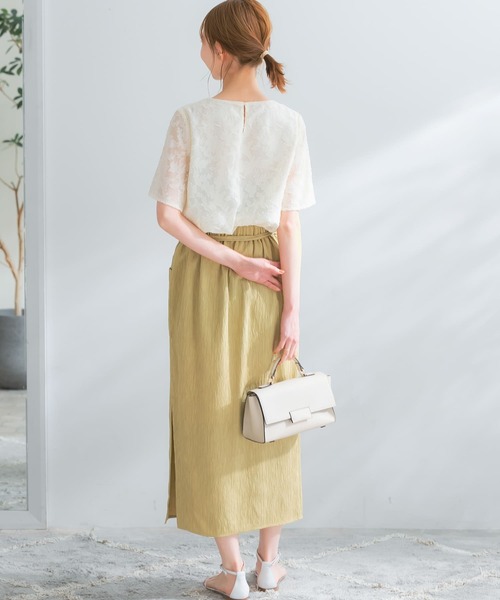 「URBAN RESEARCH ROSSO」 半袖ブラウス FREE ブラック レディース_画像5