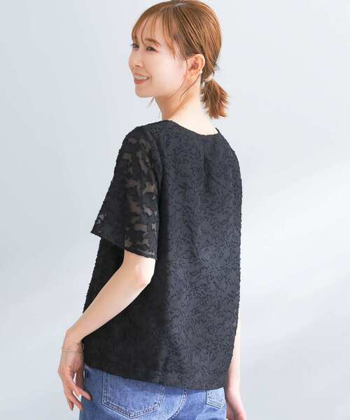 「URBAN RESEARCH ROSSO」 半袖ブラウス FREE ブラック レディース_画像7