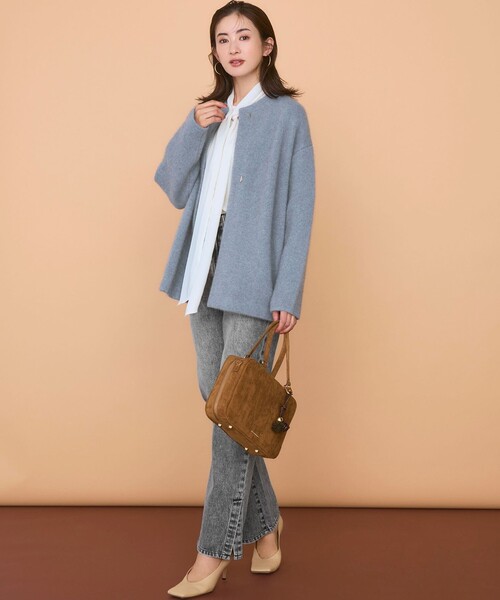 23区（ニジュウサンク） カーディガン 「見上愛さん着用」ラクーン