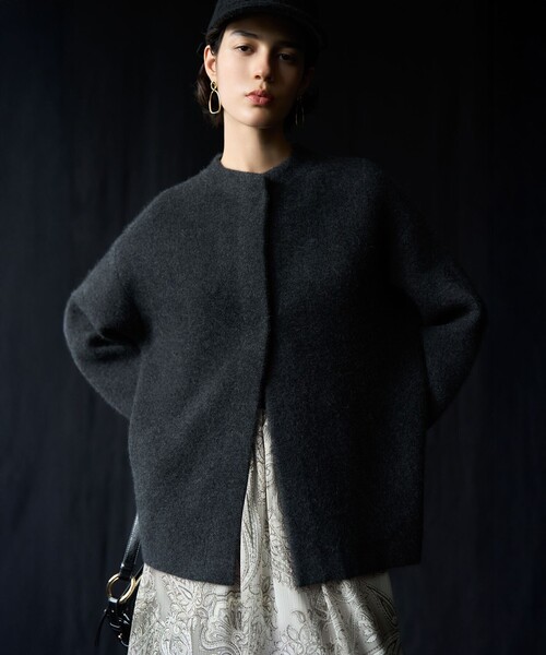 【さくらさんへお譲り】⭐︎23区ラクーンブレンドダブルフェイス ニットカーディガン さくらさんへお譲り】⭐︎23区ラクーンブレンドダブルフェイス ニット