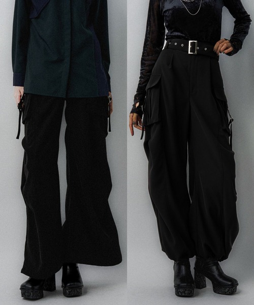 HARE カーゴパンツ 2WAYドロストタックカーゴパンツ(HARE) レディース