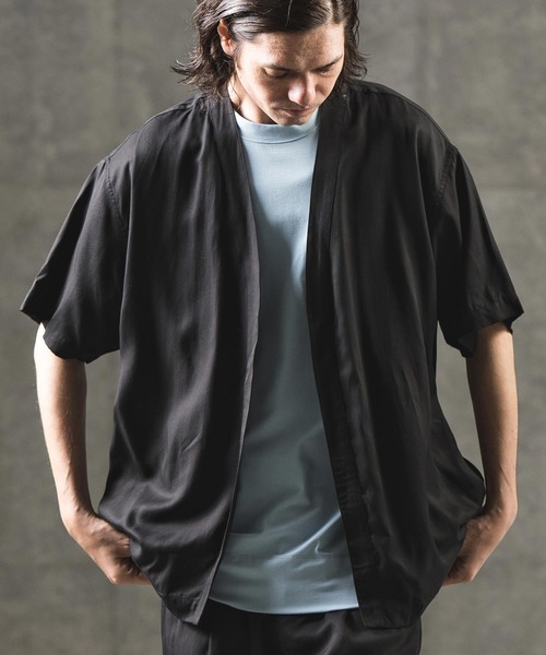 「GLIMCLAP」 半袖シャツ M ブルー系その他 メンズ_画像6