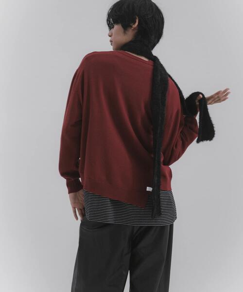 SENSE OF PLACE by URBAN RESEARCH セーター ニット アシメクルー