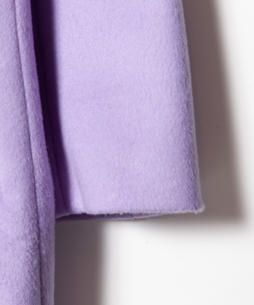 「LAYMEE」 チェスターコート FREE ラベンダー レディース_画像6