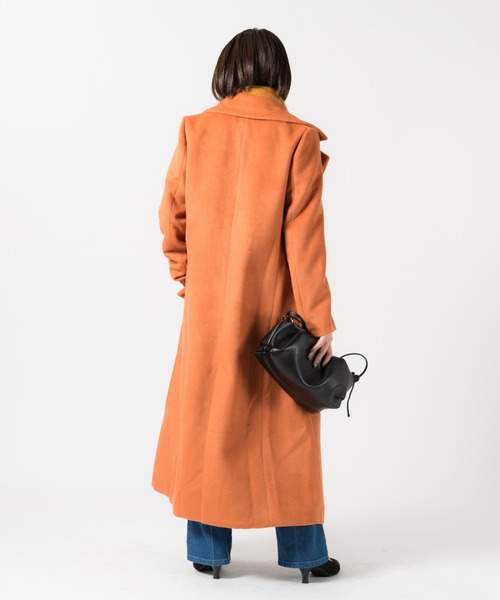 「LAYMEE」 チェスターコート FREE ラベンダー レディース_画像9