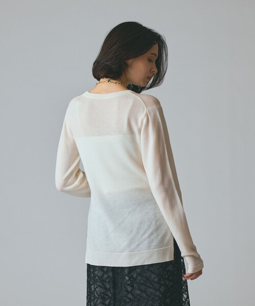 GRACE CLASS ニット セーター ボウ付ニットトップ レディース
