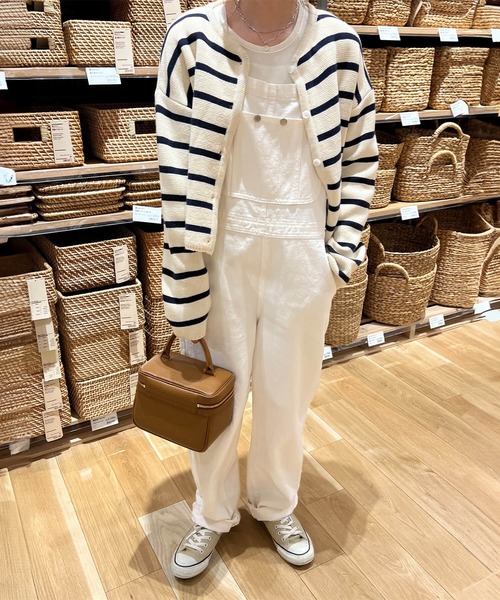 I-SOOK（アイスー） カーディガン ボーダーニットカーディガン(chiica