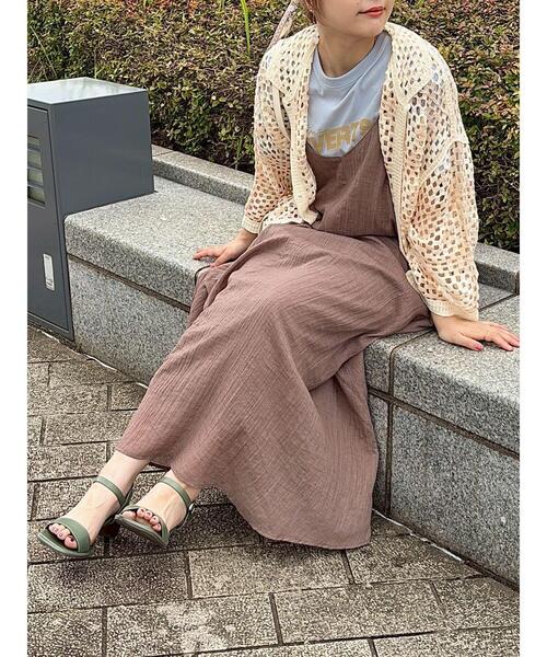 Samansa Mos2（サマンサモスモス） キャミソールワンピース F モカ