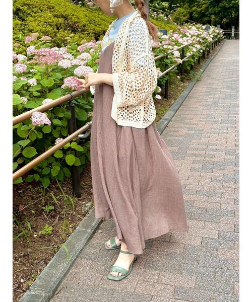 Samansa Mos2（サマンサモスモス） キャミソールワンピース F モカ