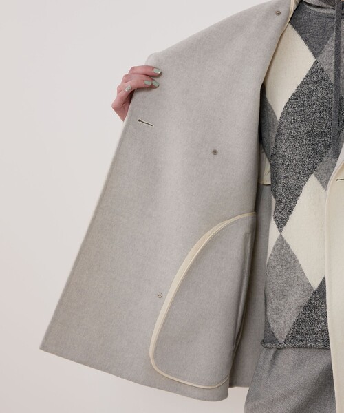 GALERIE VIE（ギャルリー ヴィー） ノーカラーコート コート ダブル