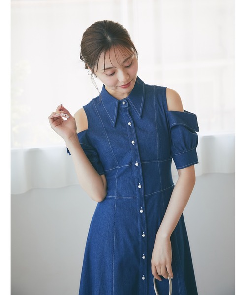 tocco closet（トッコ クローゼット） ワンピース ステッチ入り 