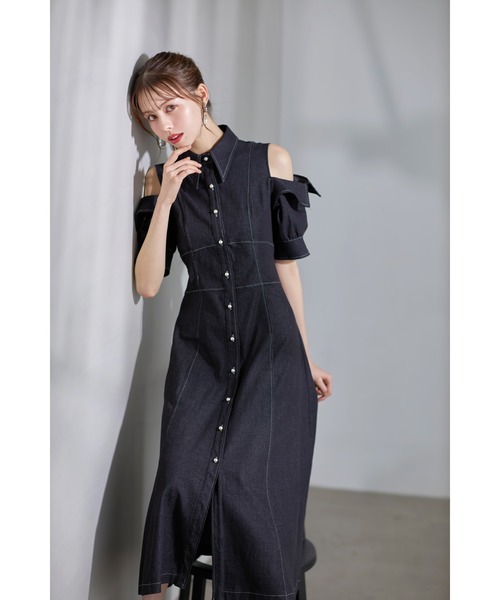 tocco closet（トッコ クローゼット） ワンピース ステッチ入り