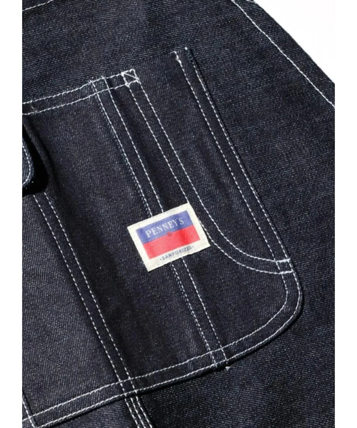 オーバーオール サロペット 「PENNEY'S 」 10oz DENIM 50'S OVERALL RIGID/オーガニックデニム/オーバーオー「WE_5