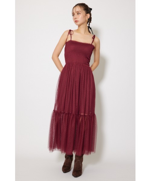 rienda（リエンダ） ワンピース ニットカーディガンセットドット