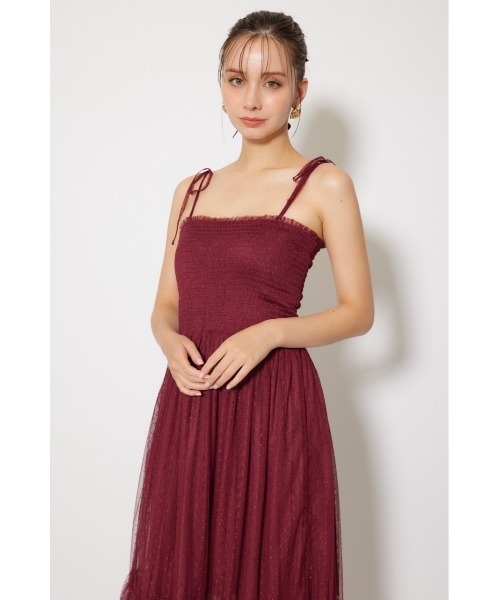 rienda（リエンダ） ワンピース ニットカーディガンセットドット