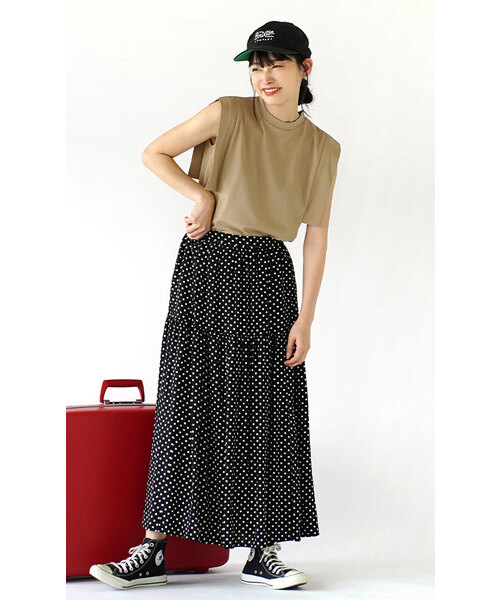 「e-zakkamania stores」 ロングスカート フリー ブラック レディース_画像2