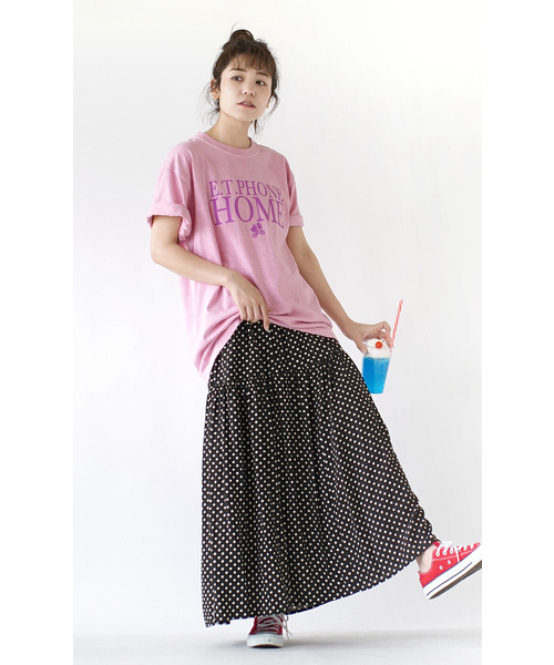 「e-zakkamania stores」 ロングスカート フリー ブラック レディース_画像5