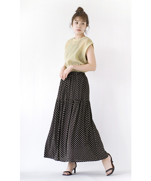 「e-zakkamania stores」 ロングスカート フリー ブラック レディース_画像6